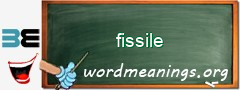 WordMeaning blackboard for fissile